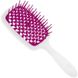 Гребінець для волосся Janeke 1830 Superbrush The Original Italian white with purple 467384884 фото