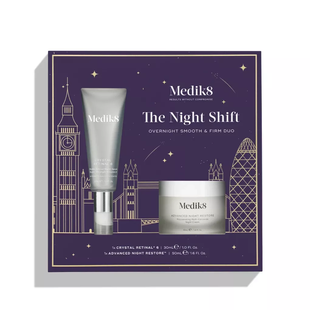 Лімітований новорічний набір Medik8 The Night Shift Overnight Smooth & Firm Duo Kit P11485 фото