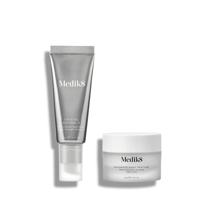 Лімітований новорічний набір Medik8 The Night Shift Overnight Smooth & Firm Duo Kit P11485 фото