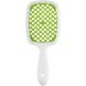 Гребінець для волосся Janeke Superbrush white-dark green 8006060599654 фото