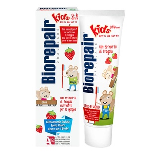 Дитяча зубна паста "Веселе мишеня" суниця BioRepair Kids 0-6 Strawberry, 50 мл 8017331097120 фото