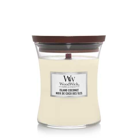 Ароматична свічка з ароматом кокоса та ананаса Woodwick Mini Island Coconut, 85 гр 98115Е фото