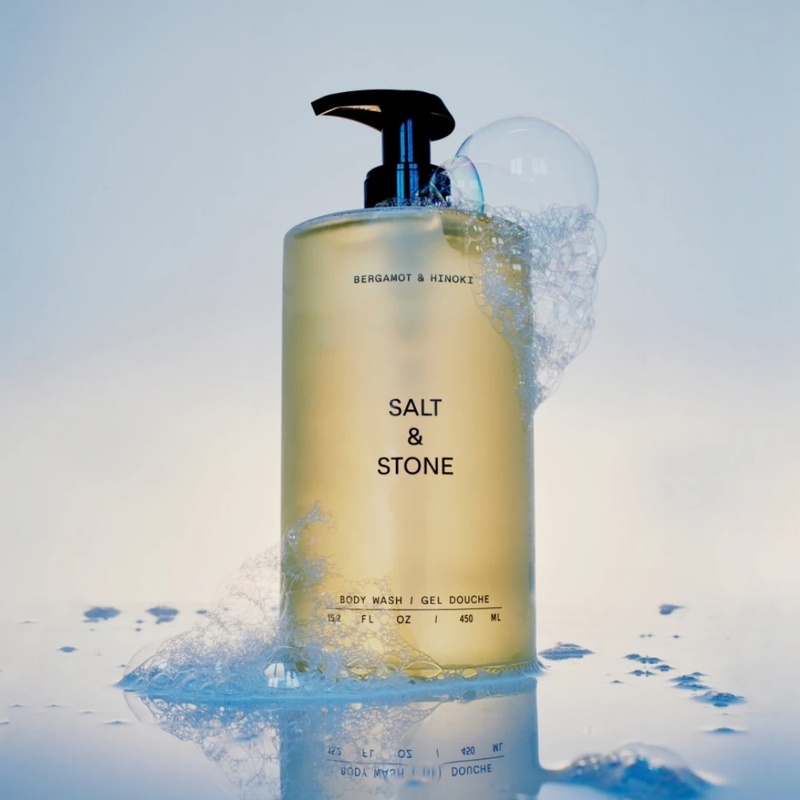 Антиоксидантний гель для душу з ароматом бергамоту та хінокі Salt & Stone Body Wash Bergamot & Hinoki, 450 мл 711221984603 фото