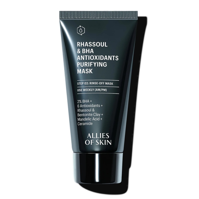 Маска очищуюча для обличчя Allies of Skin Rhassoul & BHA Antioxidants Purifying Mask, 50 мл 8885014070001 фото