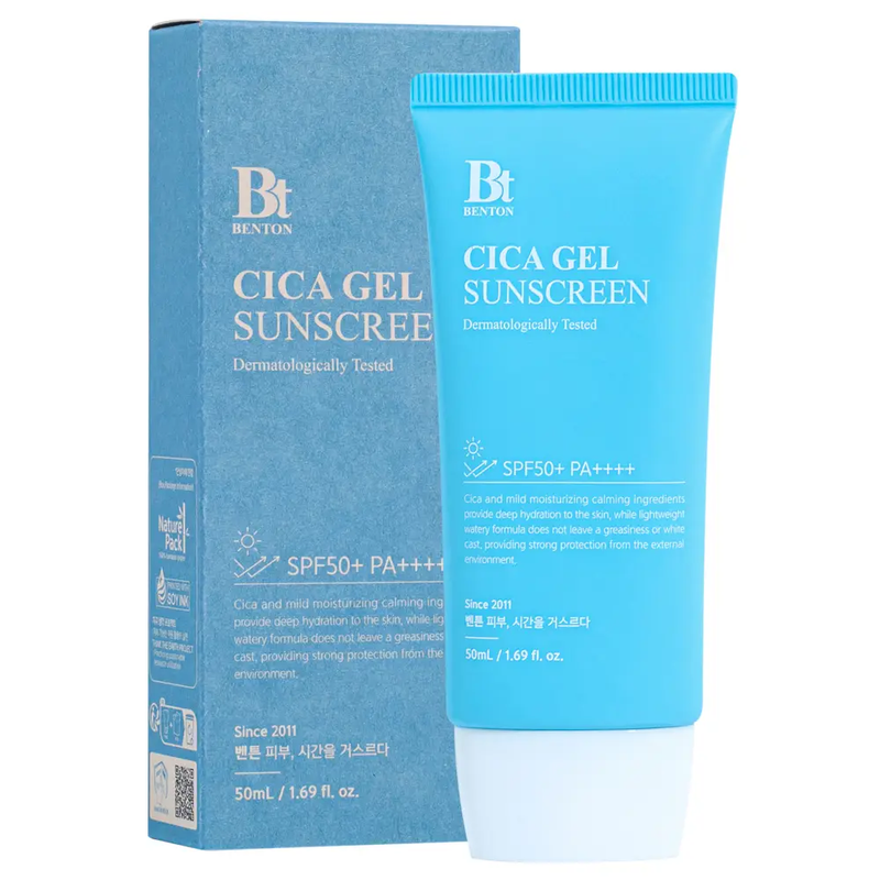 Зволожувальна сонцезахисна крем-сироватка з центелою Benton CICA Gel Sunscreen Serum SPF50/PA++++, 50 мл 8809566992819 фото